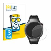 BROTECT - Protection d'écran pour Huawei Watch GT 5 Pro (46 mm) - Film de protection en verre transparent (3 pièces)