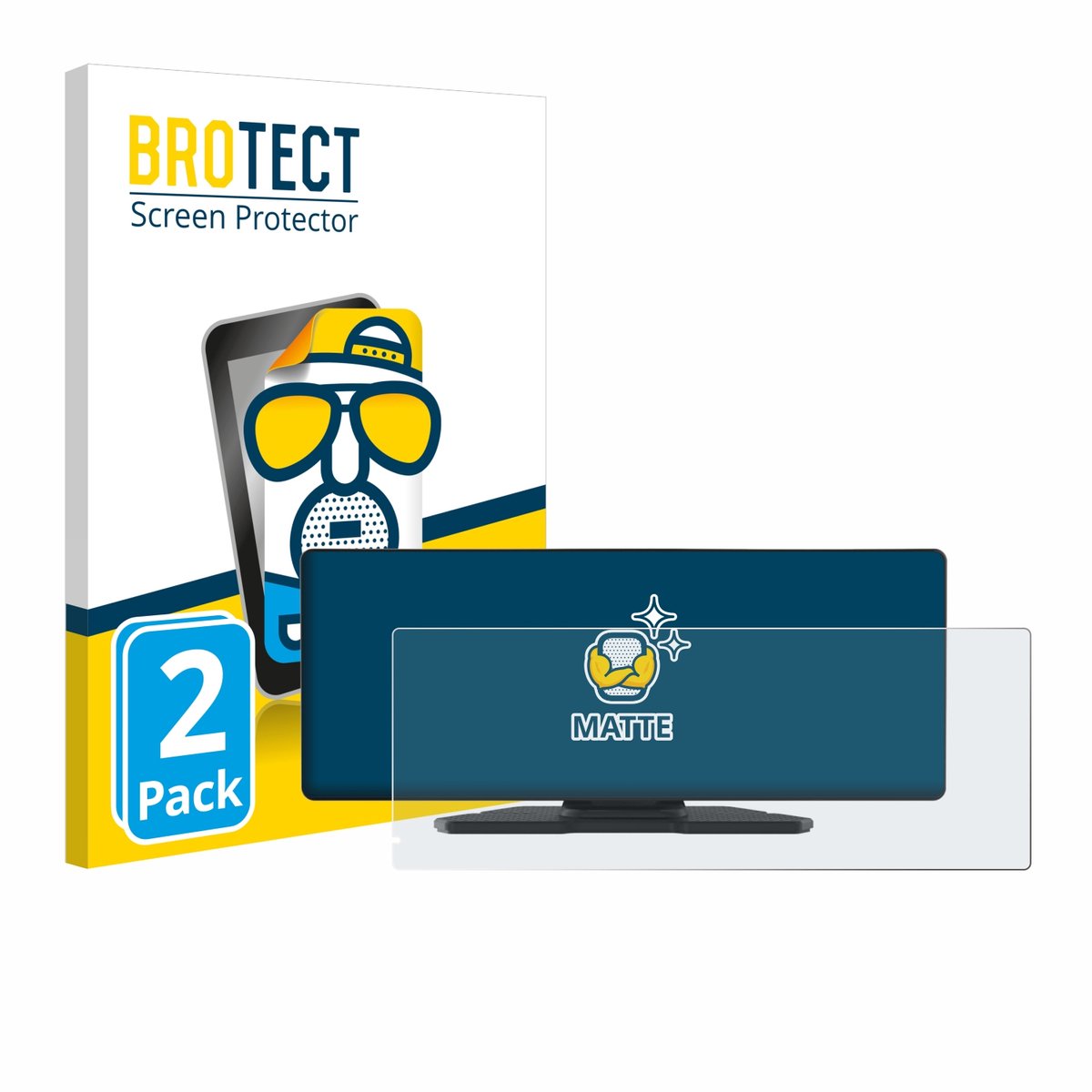 BROTECT - Screenprotector voor Carpuride W903 9.3" - Folie Beschermfolie matte 2 Stuks