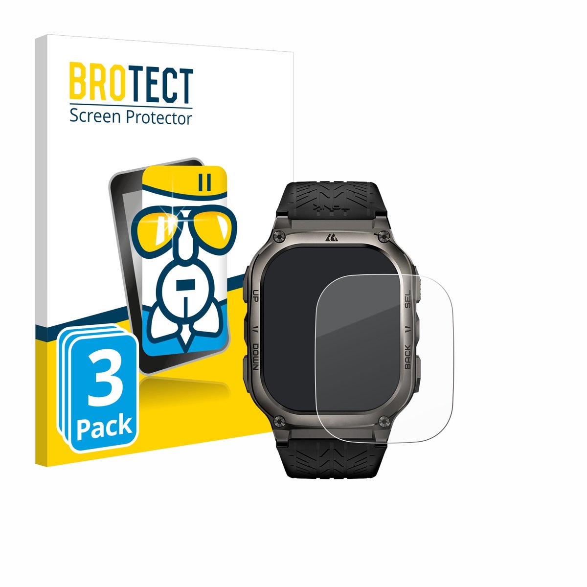Screenprotector 3 Stuks voor Kospet Tank M3 Beschermglas transparant