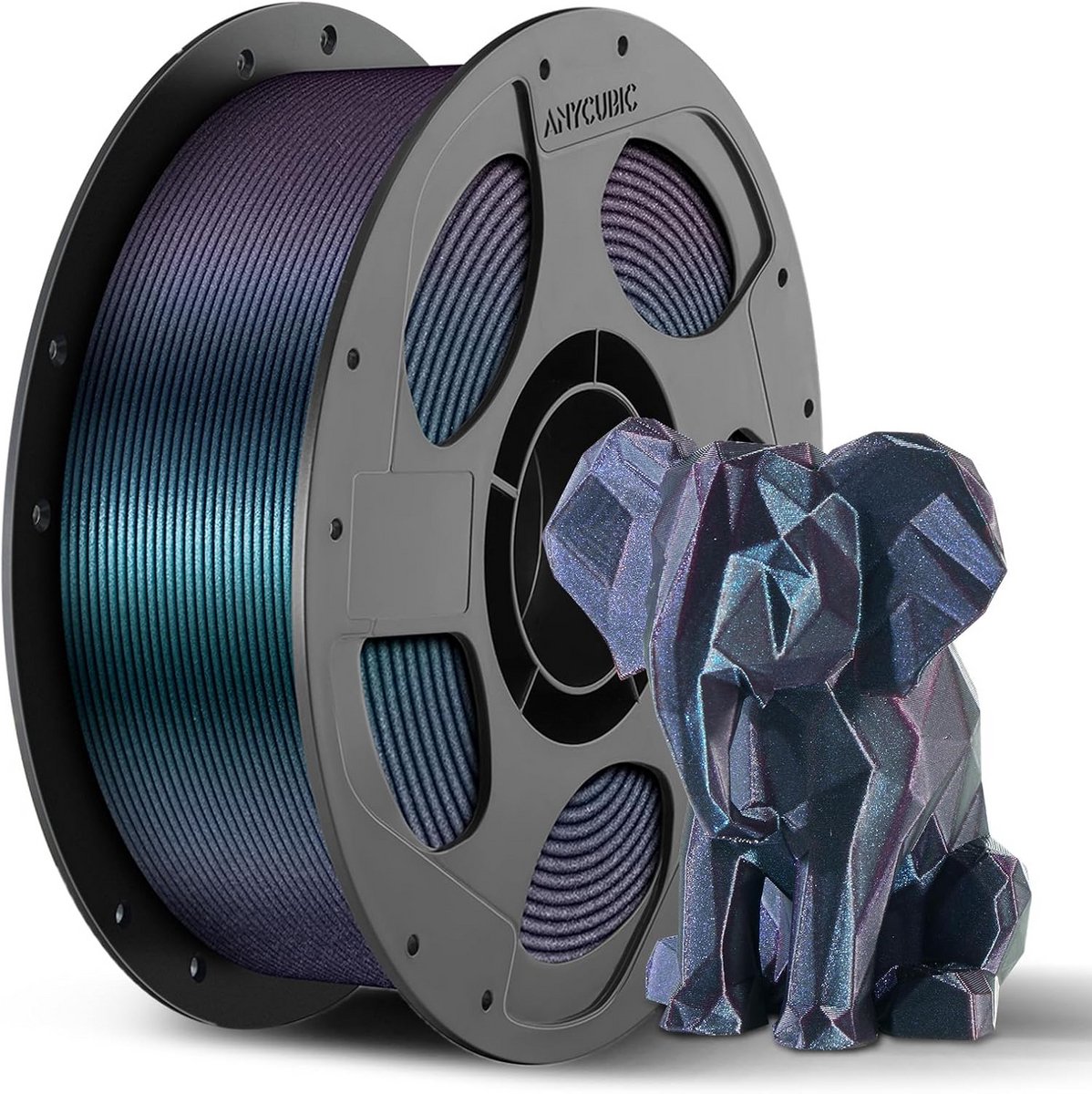 PLA 3D-printer filament 1.75mm Blauw Sterrenstelsel 1kg