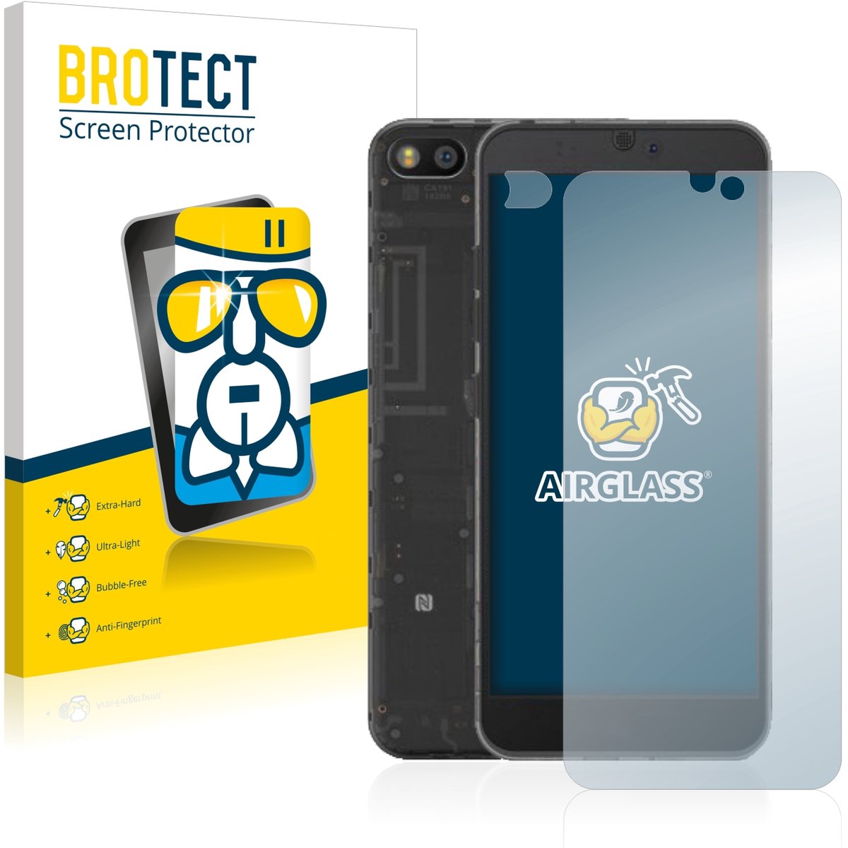 Screenprotector voor Fairphone 3 (Voor+Camera) Beschermglas transparant