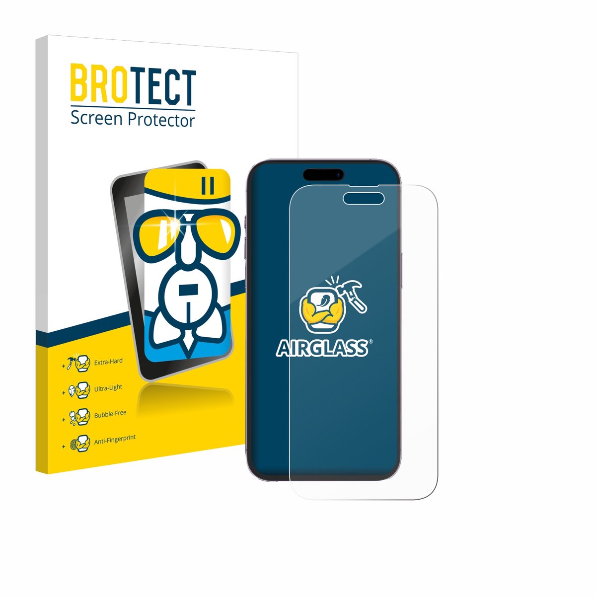 Screenprotector voor Apple iPhone 14 Pro Max Beschermglas transparant