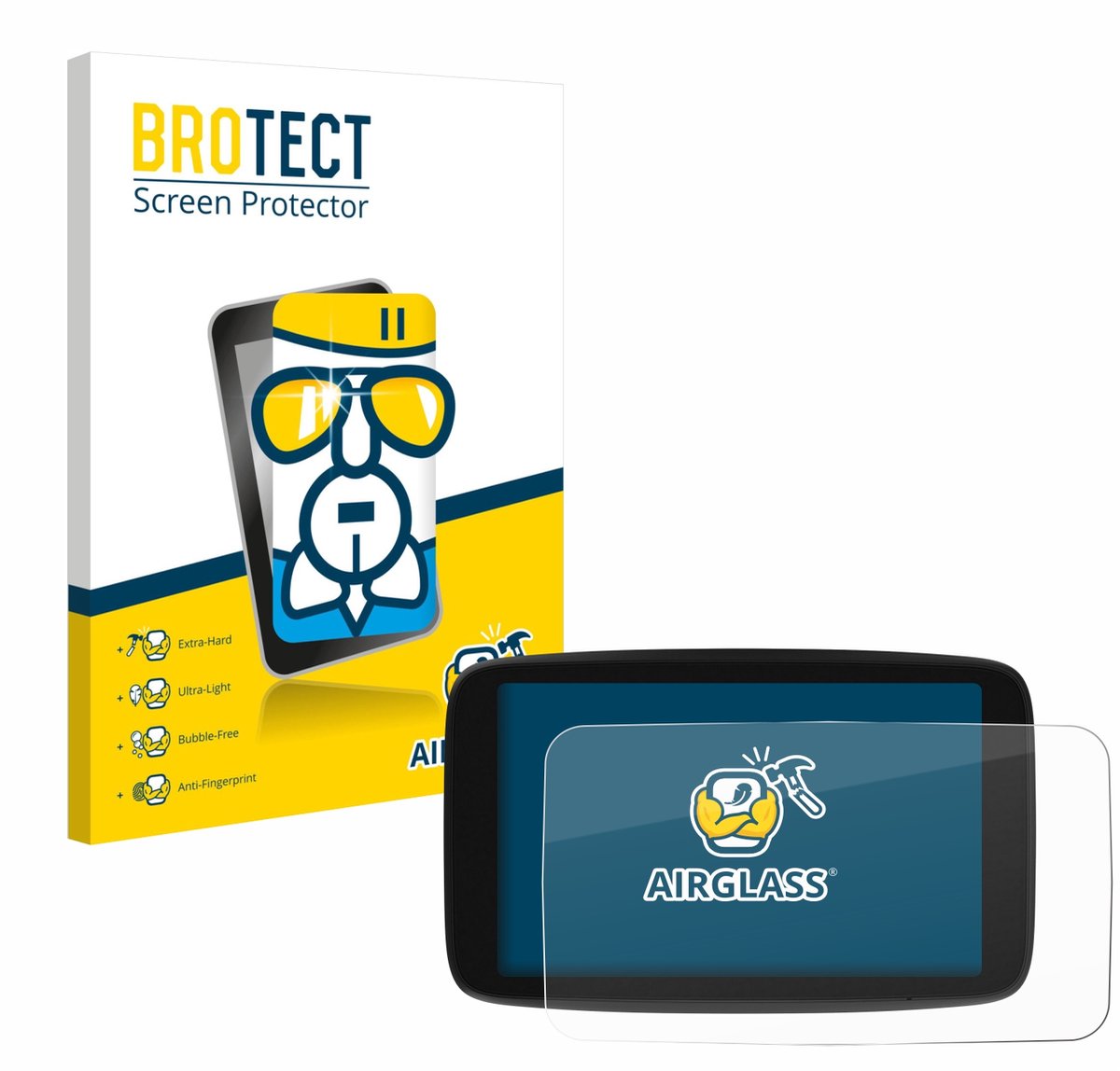Screenprotector voor TomTom Go Navigator 7 (2e generatie) Beschermglas transparant