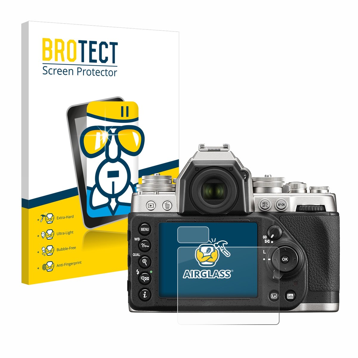 Screenprotector voor Nikon Df Beschermglas transparant