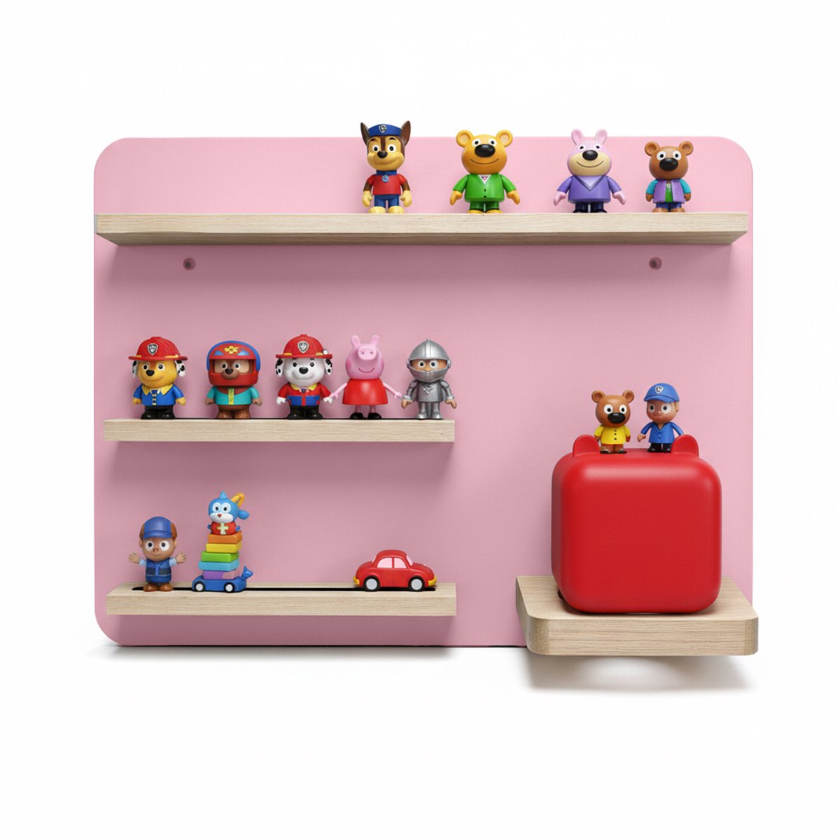 Toniebox-rek - roze - 39x29x15 cm - met opbergruimte