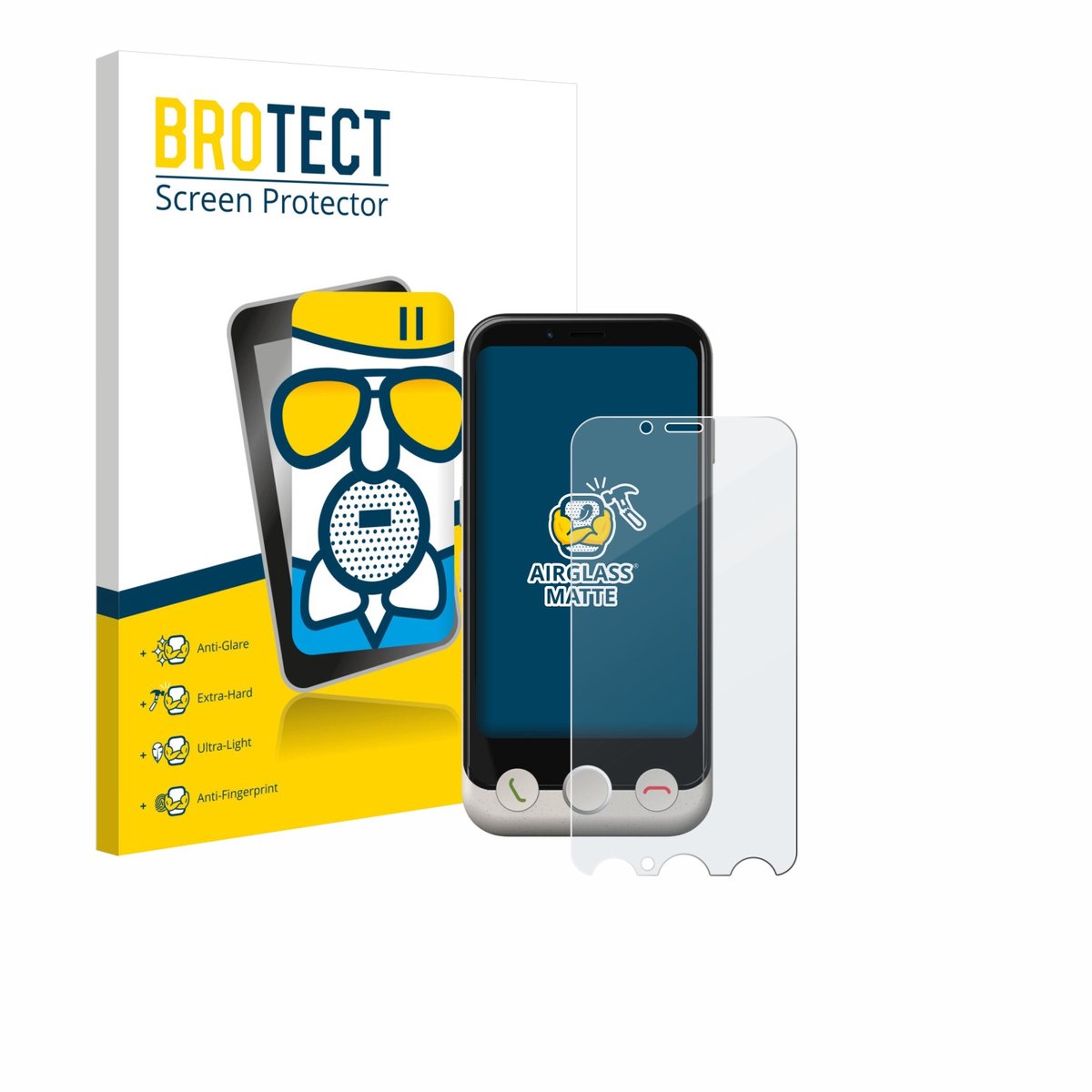 BROTECT - Screenprotector voor Doro Aurora A10 - Folie Beschermfolie Beschermglas matte