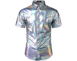 Glanzend Metallic Hemd voor Heren - Club & Party Kleding