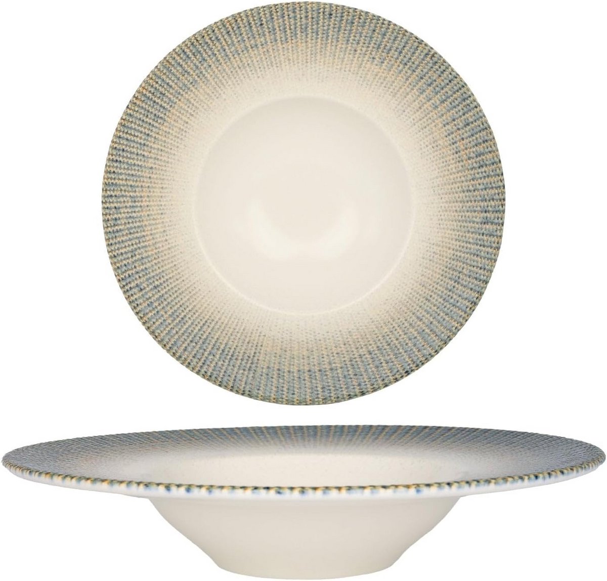 Set van 2 Porseleinen Pastaborden - 28 cm - Geschikt voor Oven en Magnetron