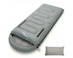 Xanna® Slaapzak Sage Green (Rechts) - Inclusief Hoes en Kussen - 3-4 Seizoenen - Geschikt voor Volwassen en Kinderen