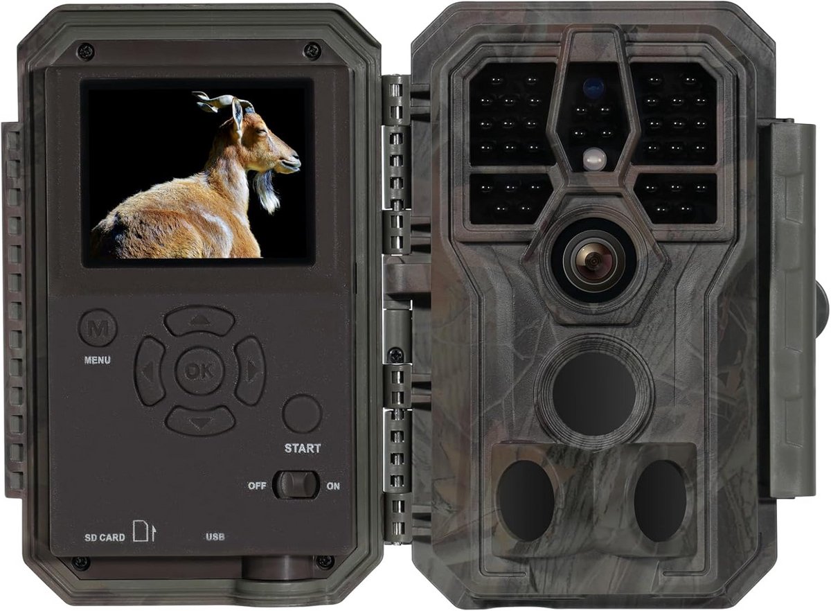 Wildcamera met Nachtzicht - Buitencamera - Waterdicht - Full HD - Wildlife