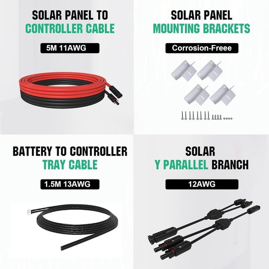 Zonnepanelen Compleet Pakket - Plug & Play met Stekker - Zonnepaneel Plat Dak - Energie — afbeelding 2