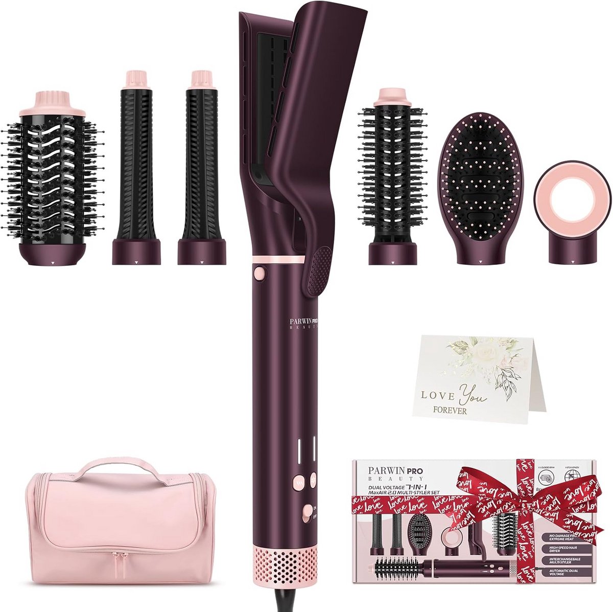 Multifunctionele 6-in-1 Föhn en Styler Set met Krultang