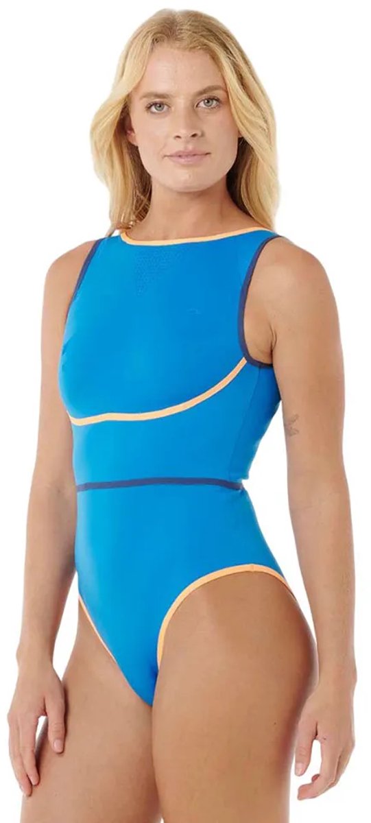 Rip Curl Mirage Fusion High Neck Zwemkleding M Vrouw Blauw