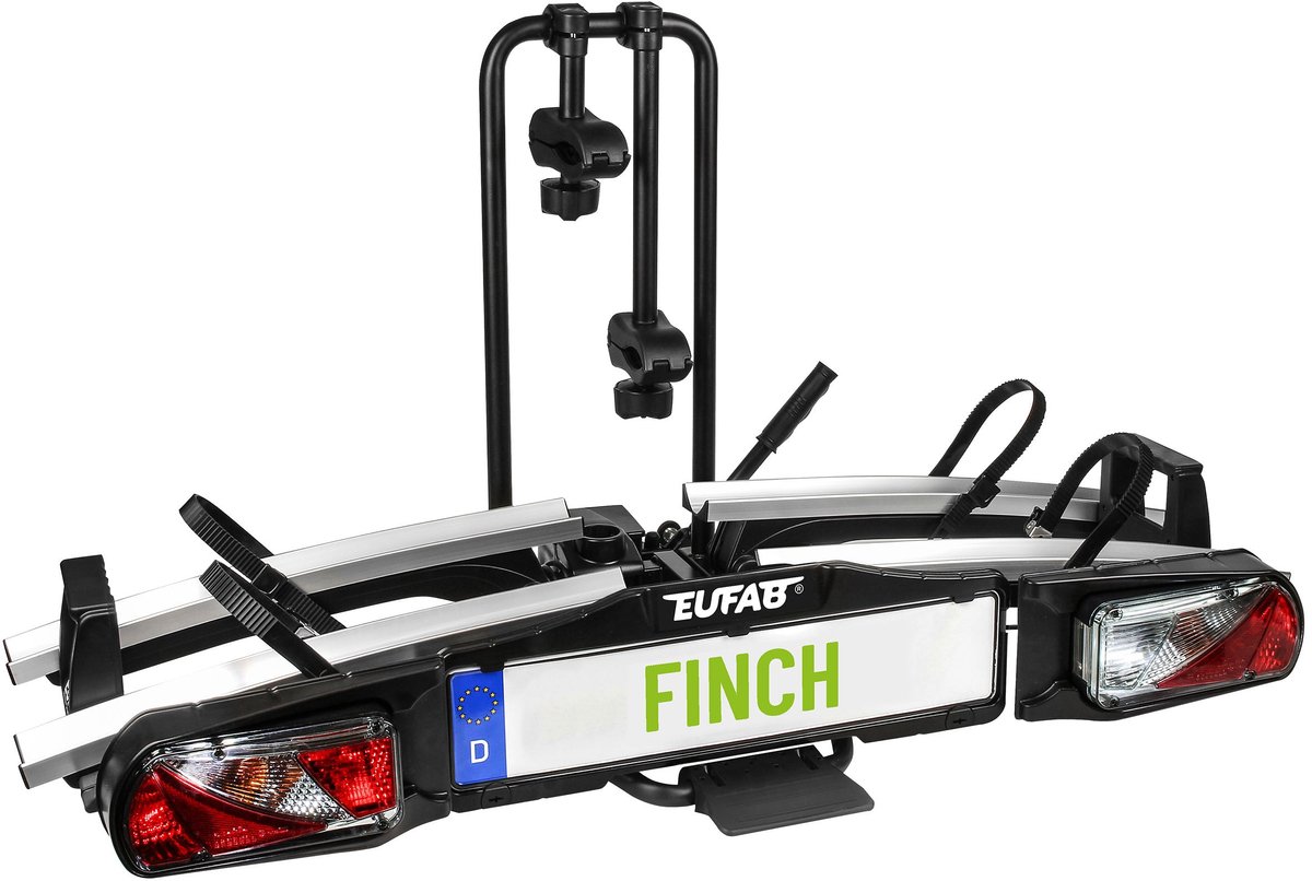 FINCH EUFAB OPVOUWBARE EN KANTELBARE 2-FIETSDRAGER OP TREKHAAK