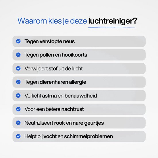 Dynter AirPure Plus - Luchtreiniger - Air Purifier - Stil & Krachtig - CADR 260 m³/h - Verwijdert stof, pollen en geurtjes - Automatische stand - HEPA 13 filter & koolstoffilter - Slaapstand - Voor slaapkamer, woonkamer en kantoor (PA244)