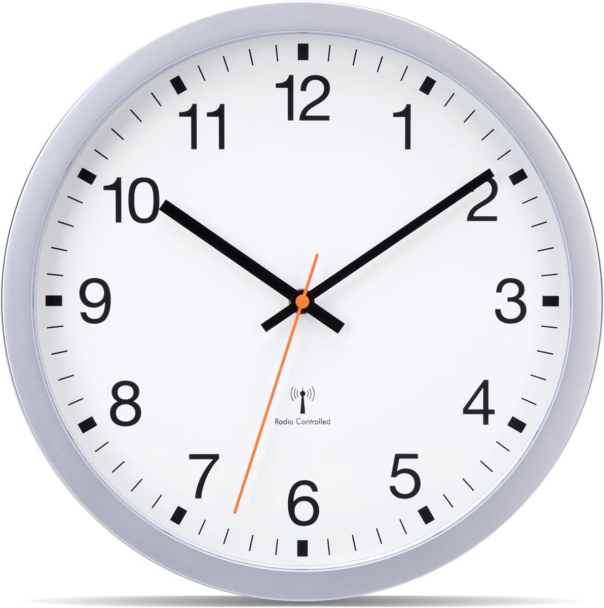 Stil Wandklok Radiogestuurd Modern Design 30 cm Automatische Tijdinstelling