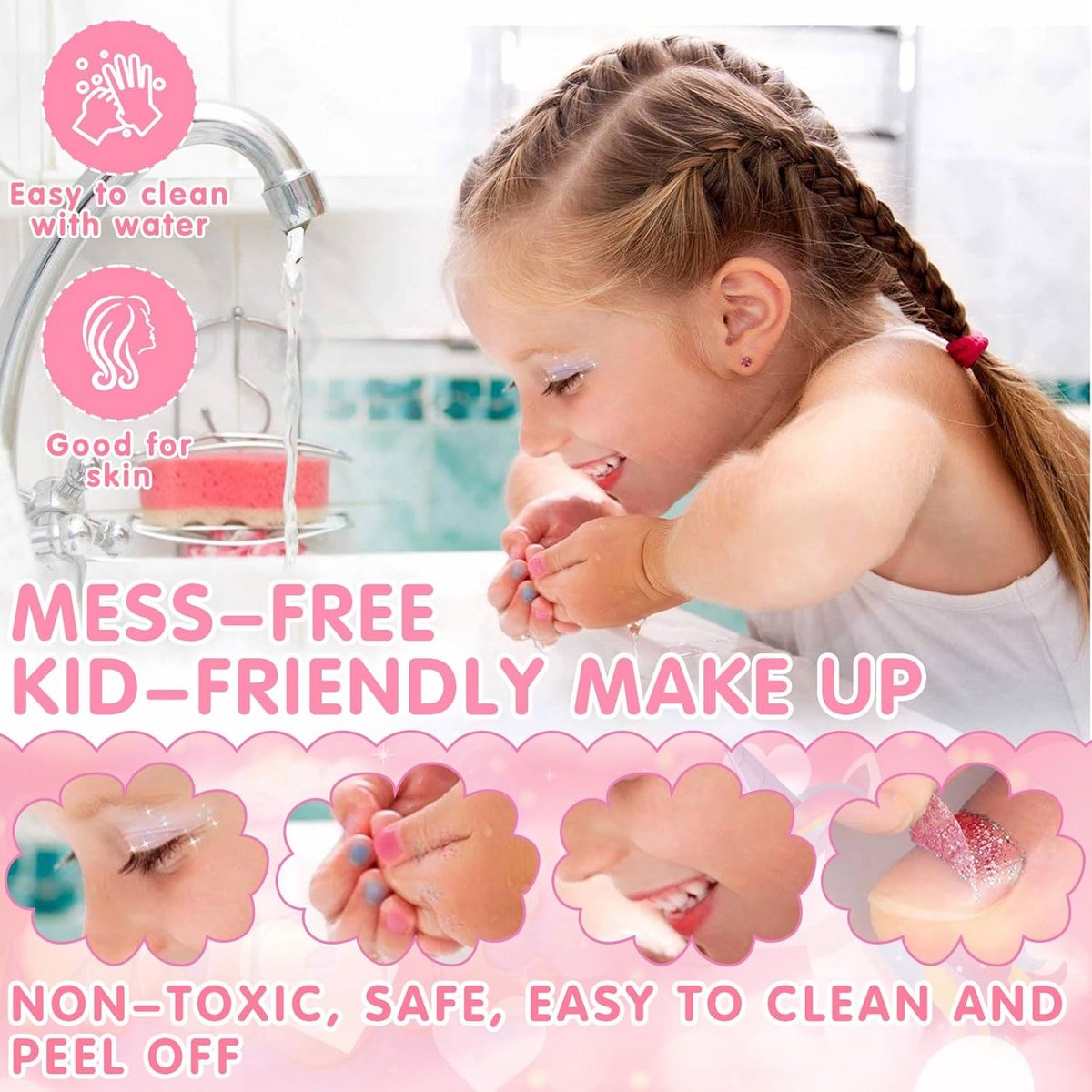 Make up Koffer Meisjes - Set met Inhoud Kinderen - Speelkoffer - Cosmetica