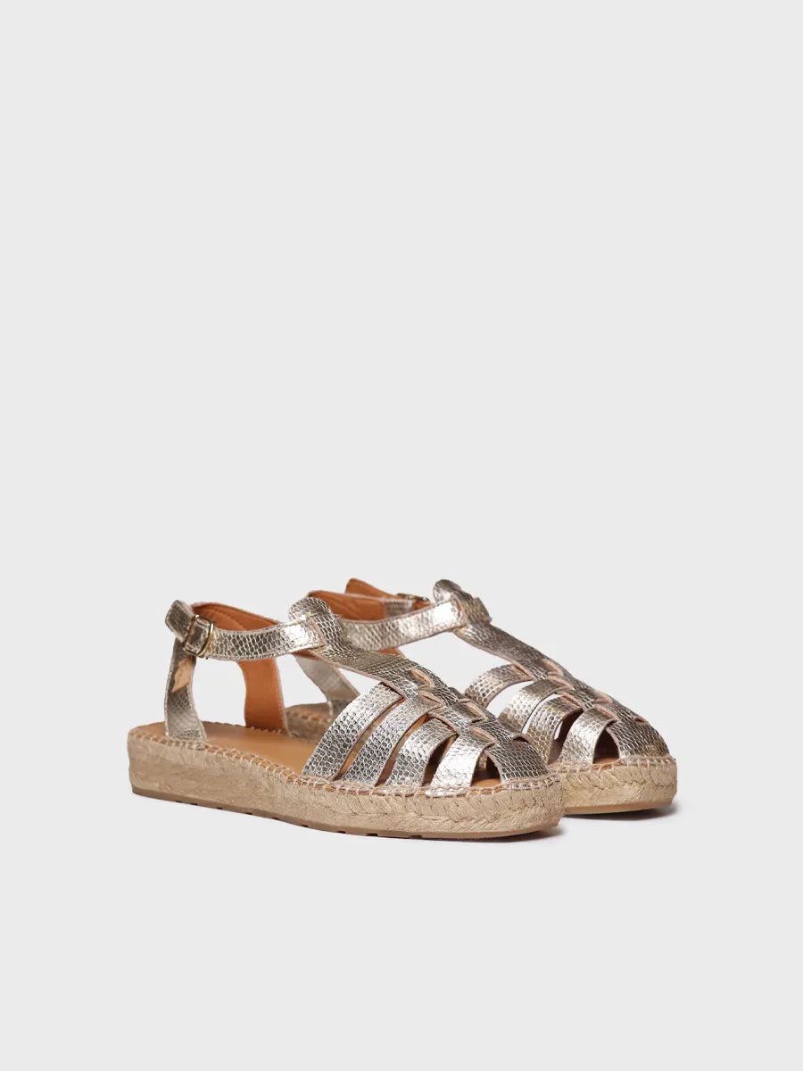 Dames espadrilles met slangenprint | EVIAN-CA