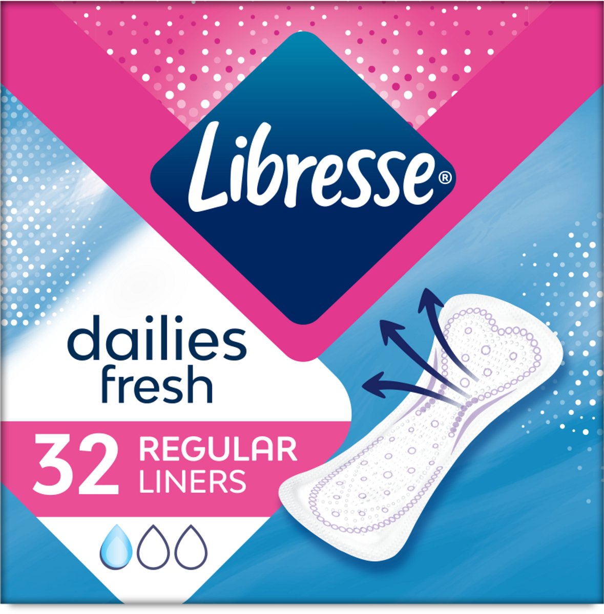 Bol.com Libresse Inlegkruisjes - Regular - Voordeelverpakking 15 x 32 stuks aanbieding