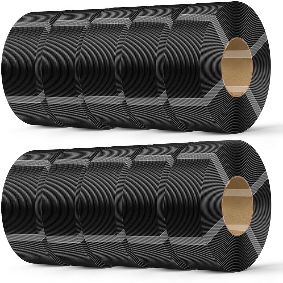 PETG Filament 1.75 mm Zwart voor 3D Printers Hoge Precisie 10 kg