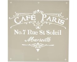 Sjabloon Café Paris 30.5 x 30.5 cm voor Knutselen en Hobby