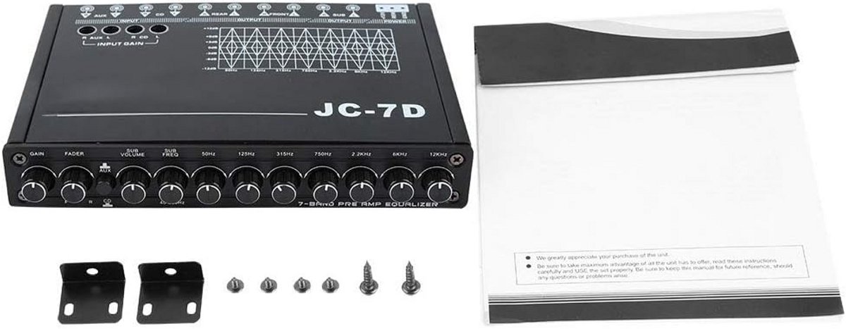 Universele Auto Audio Equalizer 7 Band Digitale Equalizer voor Tape naar Digitaal