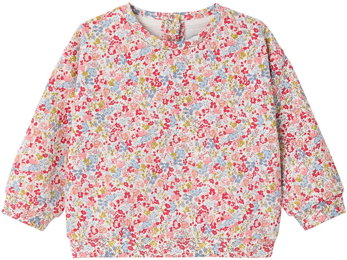 Envie de fraise Bloemige bedrukte baby sweater