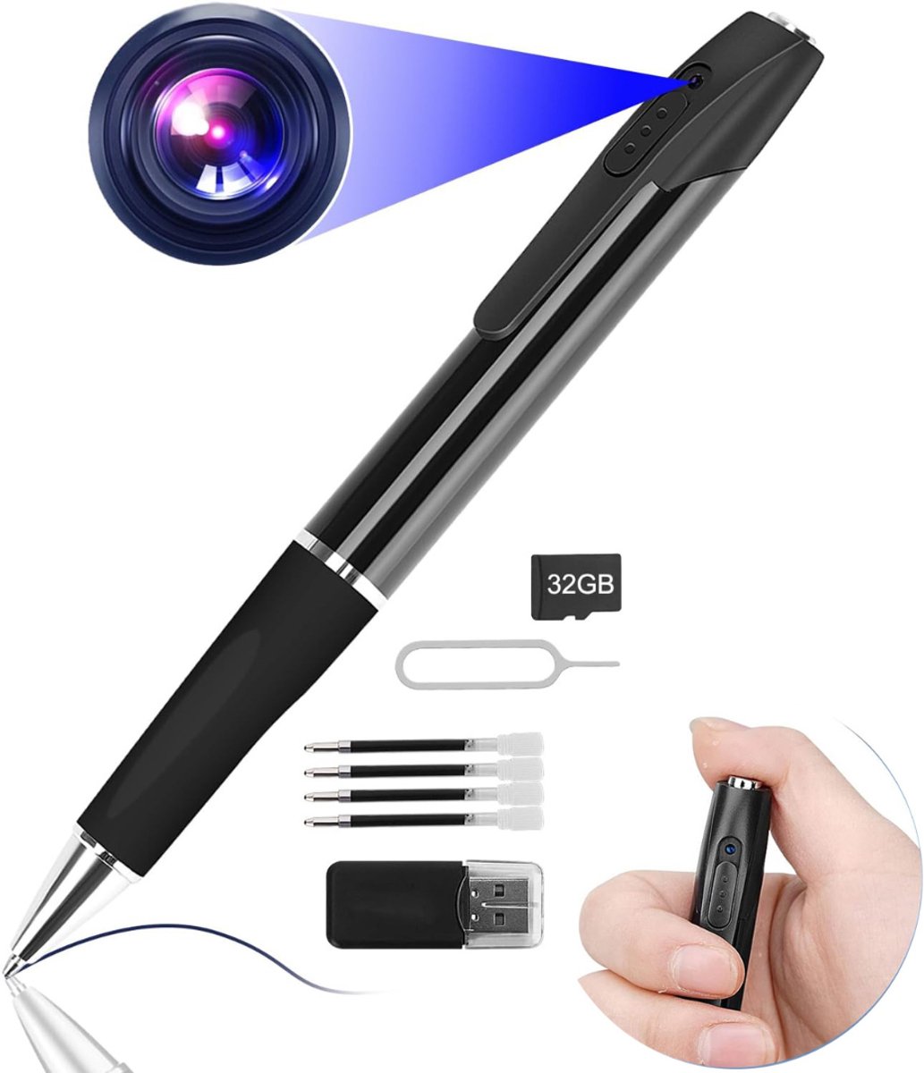 NBAP® Verborgen Camera - Spy Camera - Spionage -Zwart
