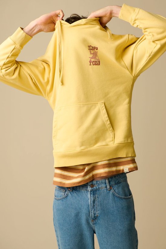 Gele Hoodie Met Artwork