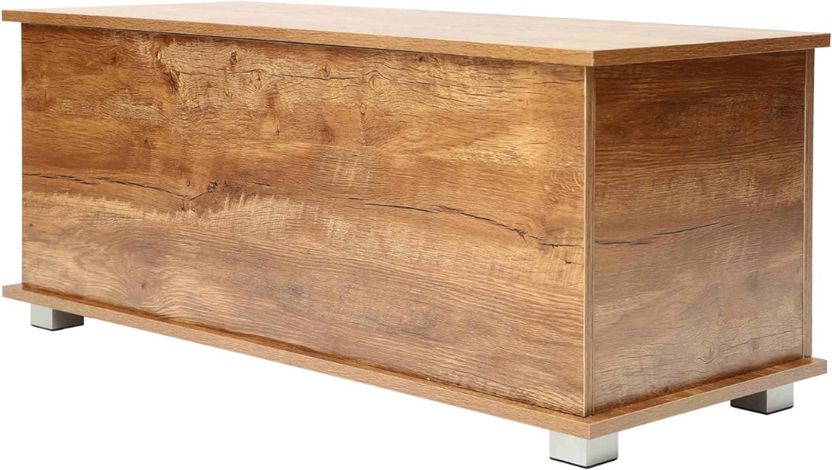 DnA® Dekenkist - Opbergbank - Dekenkisten Voor Slaapkamer - Dekenkist Binnen - Dekenkist Hout - Bruin - 40cm x 100cm x 40cm