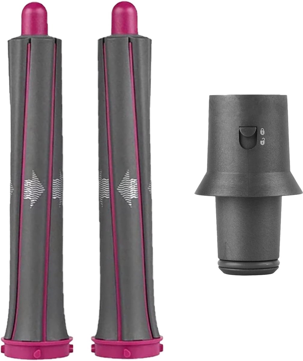 Deze set met één geschikt voor lang haar bevat een geschikt voor Dyson Supersonic föhn, bestaande uit een automatische krultang van 3 cm met een adapter, geschikt voor diverse kapsels.