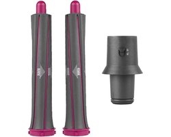 Deze set met één geschikt voor lang haar bevat een geschikt voor Dyson Supersonic föhn, bestaande uit een automatische krultang van 3 cm met een adapter, geschikt voor diverse kapsels.