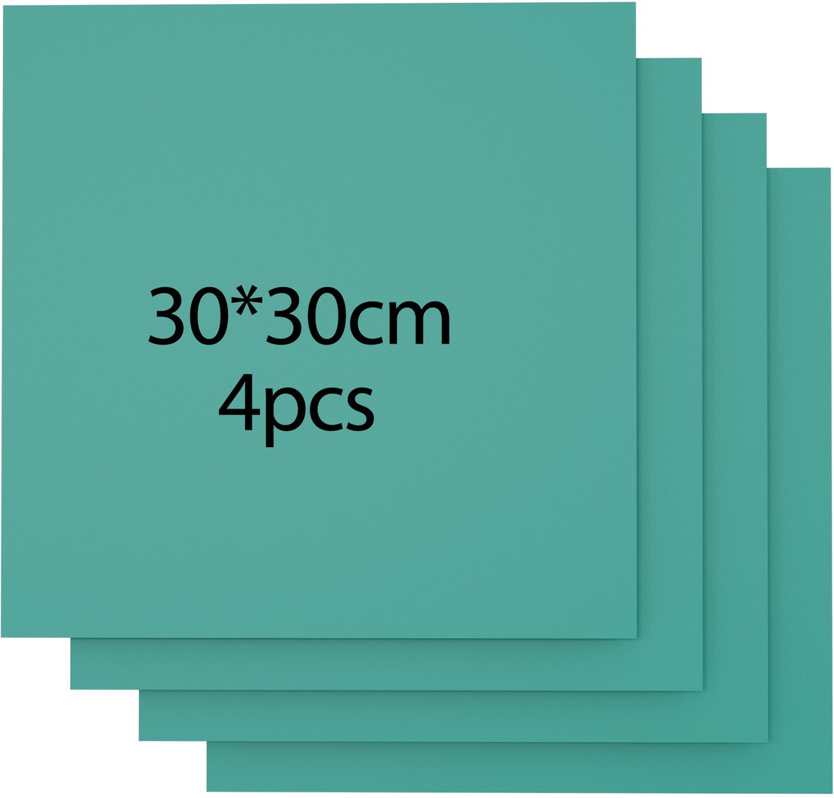 Creatorally 4 PCS multiplexplaten - groen - 3 mm - laserhout - Lindenhout voor Lasersnijden - 30 x 30 cm - Lasertriplex voor Snijden en Graveren - Onbehandeld Houten Plaat voor doe-het-zelf CNC-snijden, houtverbranding - Gekleurd Multiplex Plaat