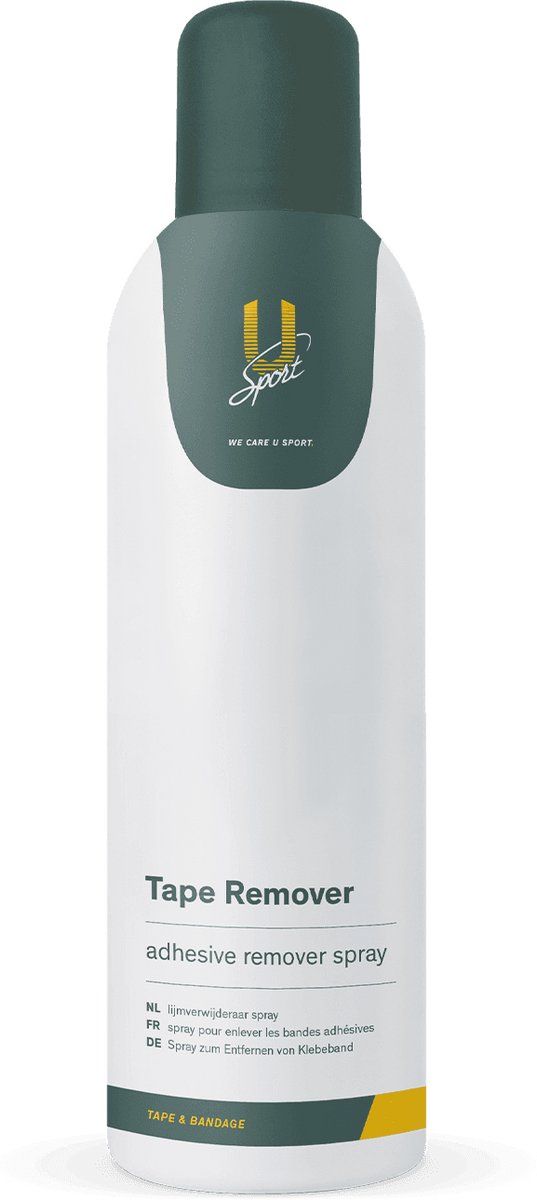 U-Sport Tape Remover Spray - Pijnloos Sporttape Verwijderen - Lost Lijmresten op - Huidvriendelijk - 200 ml