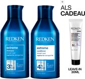 Redken Extreme Duo + Cadeau - Shampoo 300ml & Conditioner 300ml + ABC Leave-In 30ml Cadeau - Beschadigd Haar