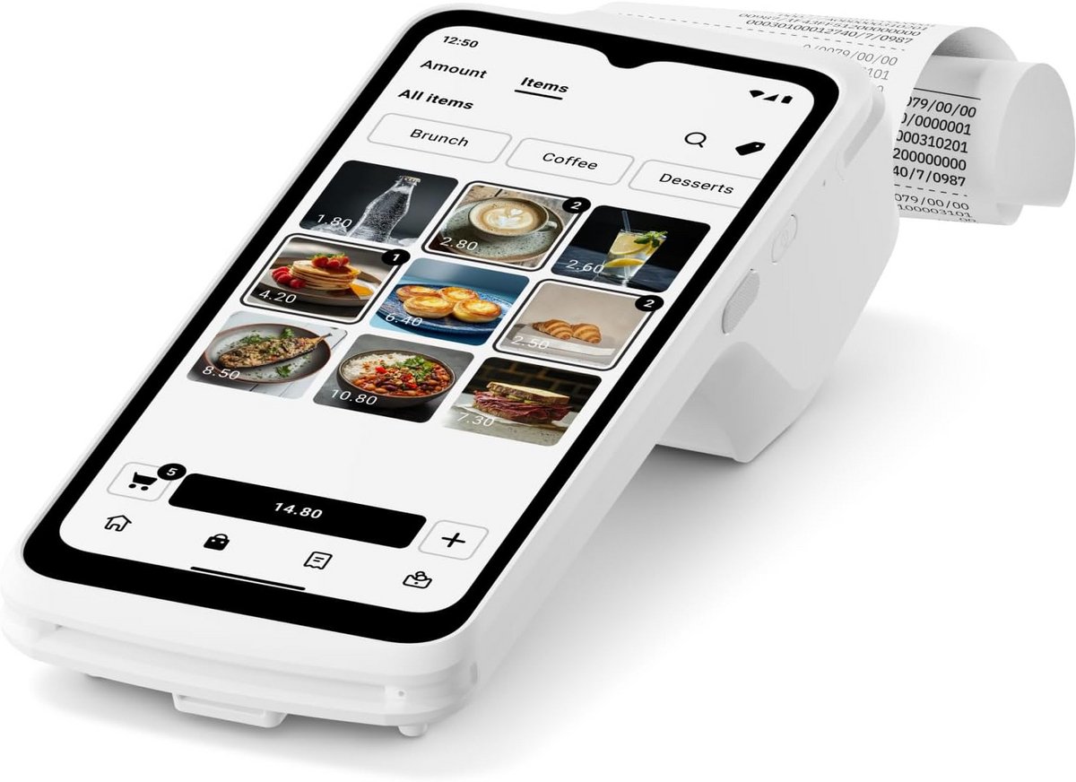 Mobiel Kaartlezer met Geïntegreerde Bonnenprinter en Touchscreen