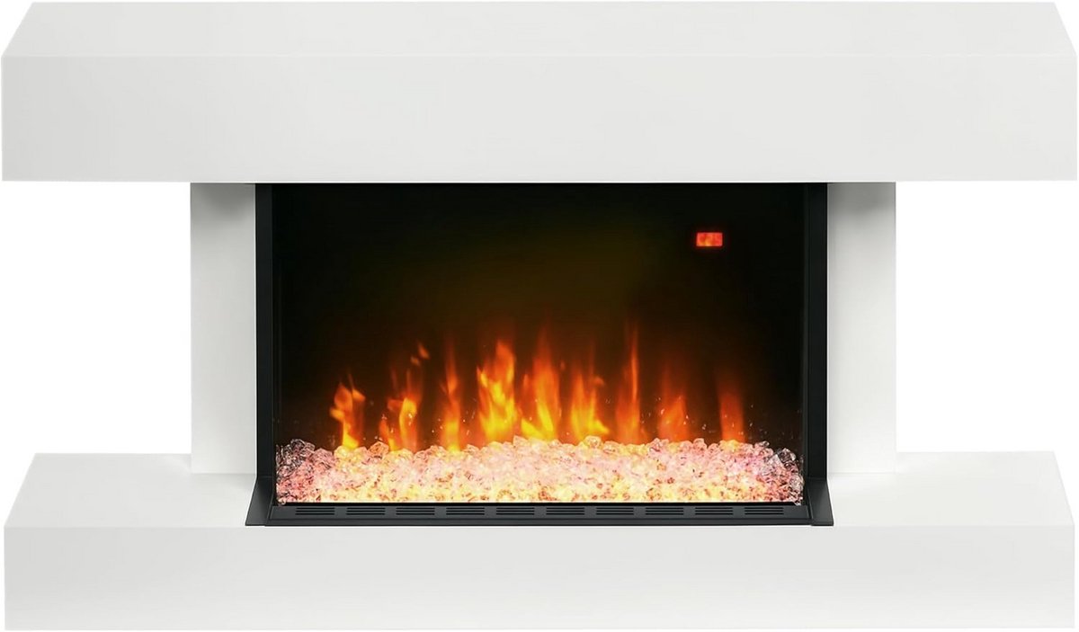 Elektrische Wandhaard met 3D LED Vlammen, 2000W Verwarming en Afstandsbediening