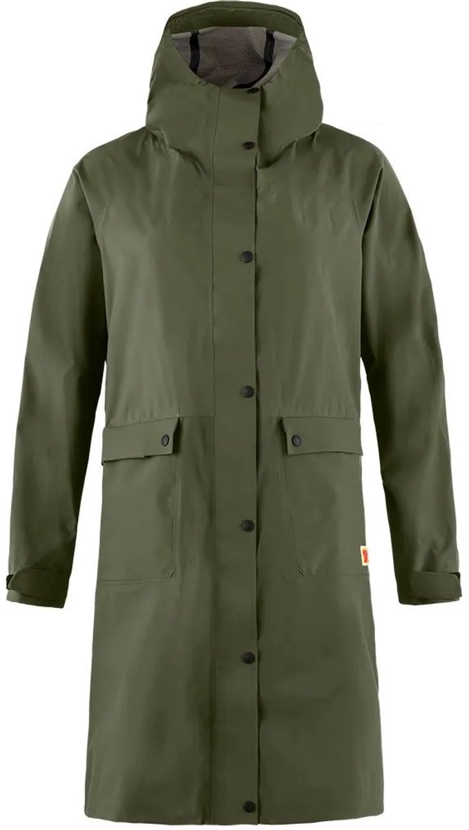 Fjällräven Vardag Rain Parka Groen M Vrouw