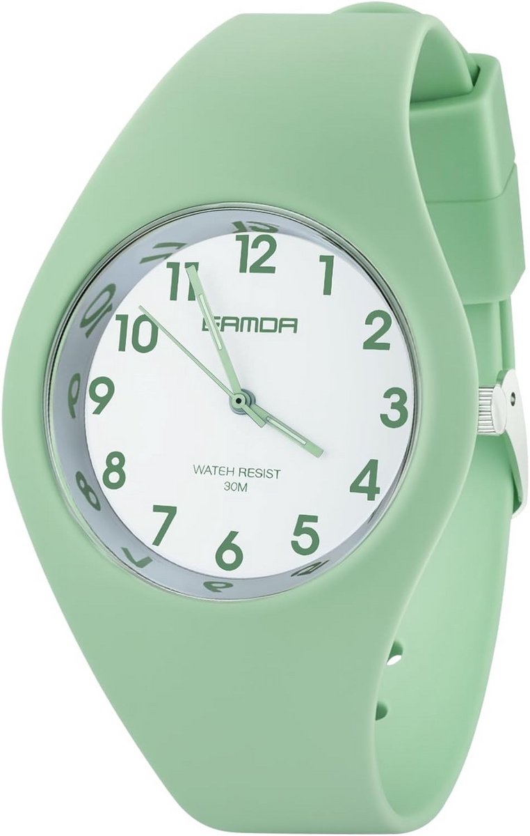 Dameshorloge Quartz met Comfortabele Siliconenband