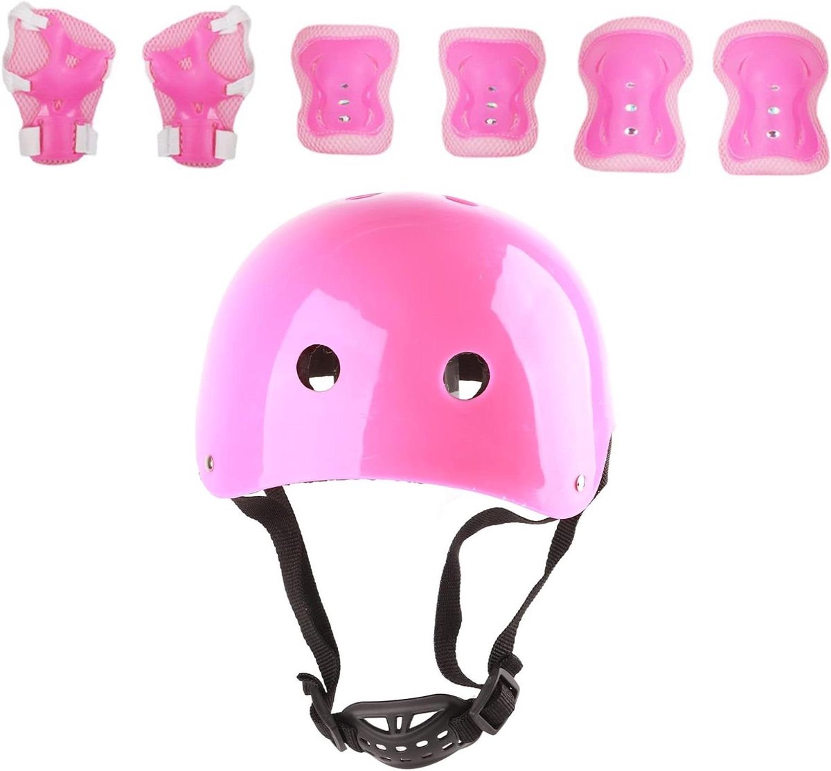 Allecto – Kinderen Schaatsen Helm – Skate Bescherming Kit – Hoge Dichtheid EPS Foam – Kinderen – Schaatsen – Stoere Kids – ABS Shell – Veiligheid – Geschikt voor Alle Maten – Roze