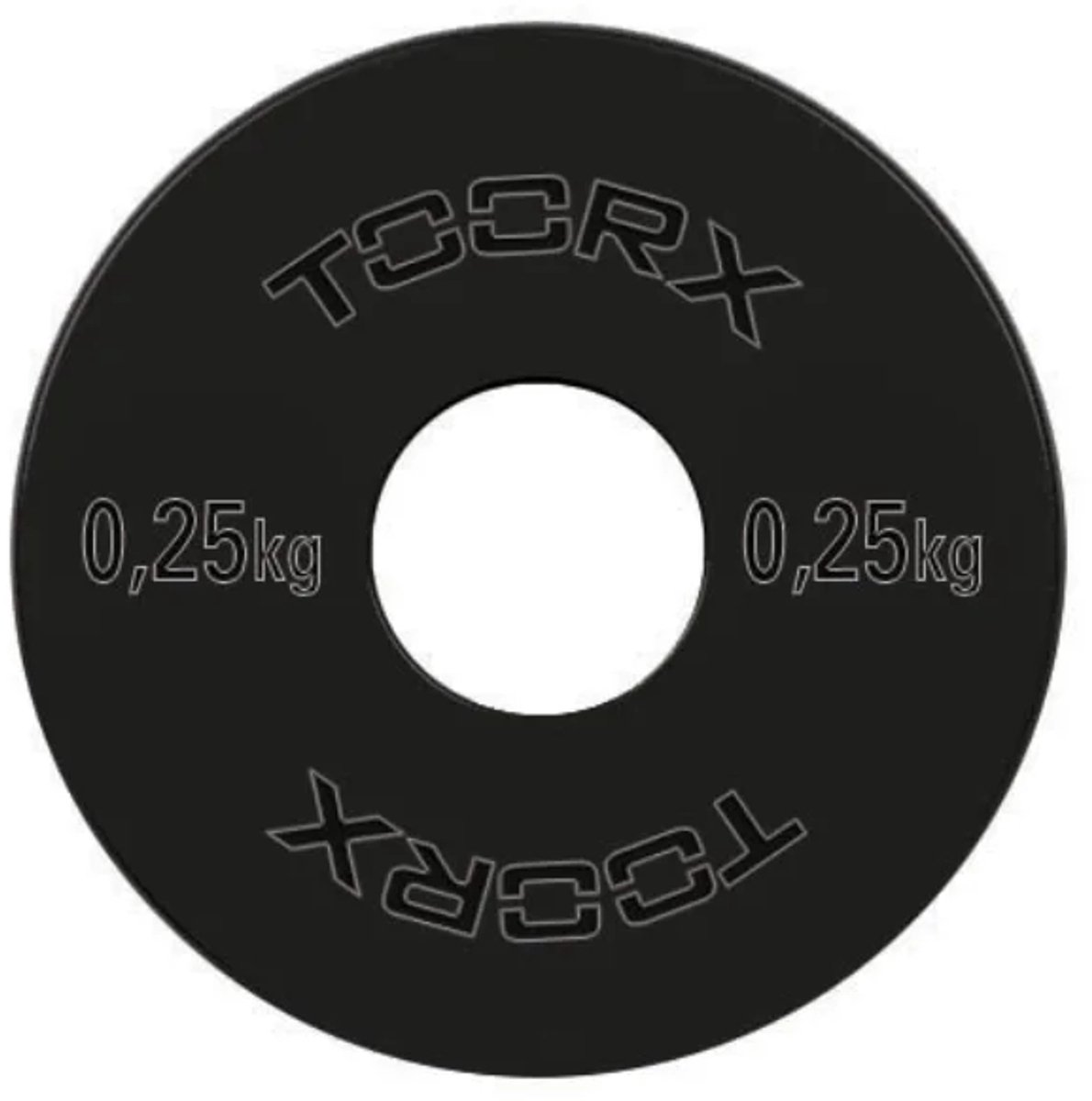 Toorx Fitness - Micro Halterschijven - 50 mm - Zwart - Staal - 0.25kg - Gewicht Schijf - Sport Gewichten - Fitness - Per 2 Stuks - Set
