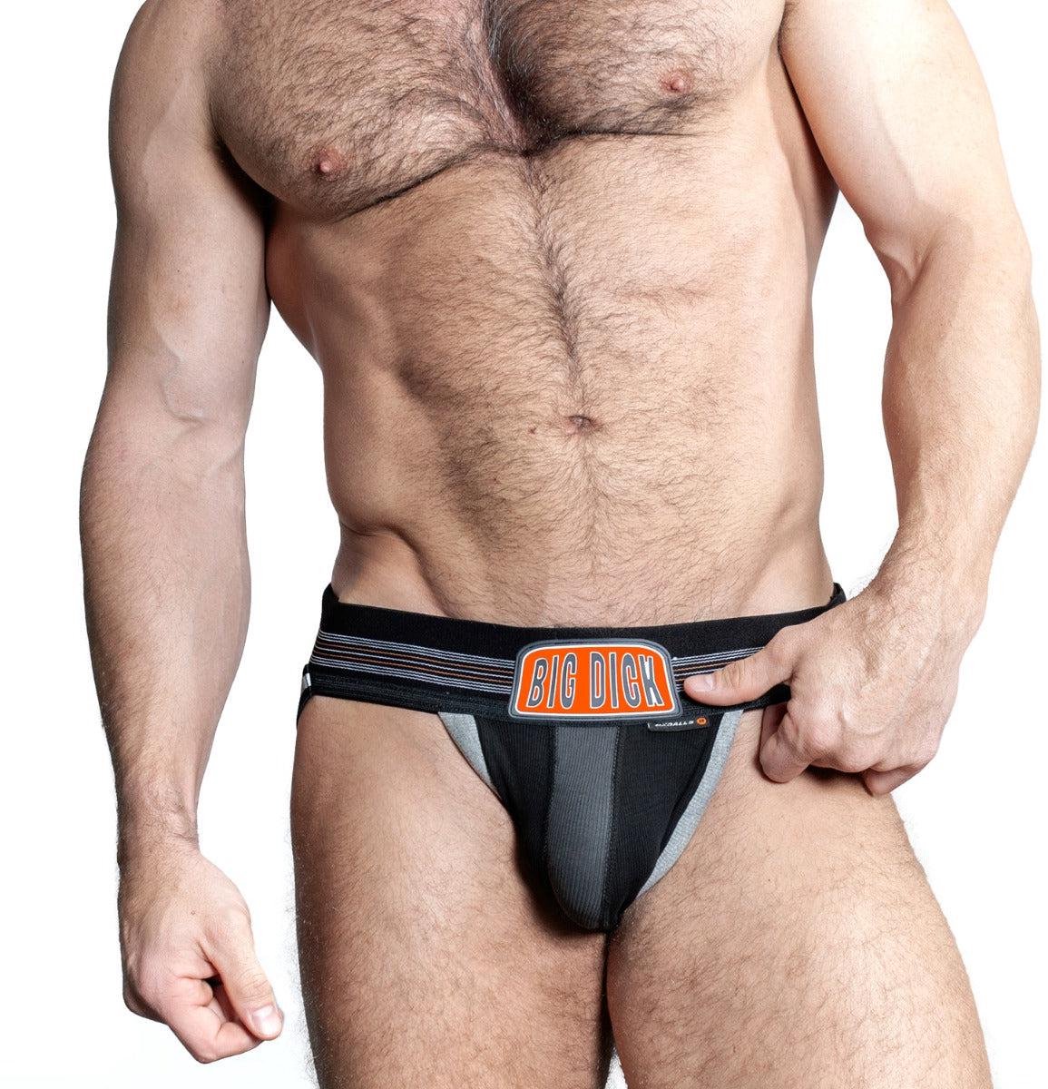 Oxjok Bulger - Pumper Slider Jockstrap - Voor Groter Geschapen Mannen - Black Iron S