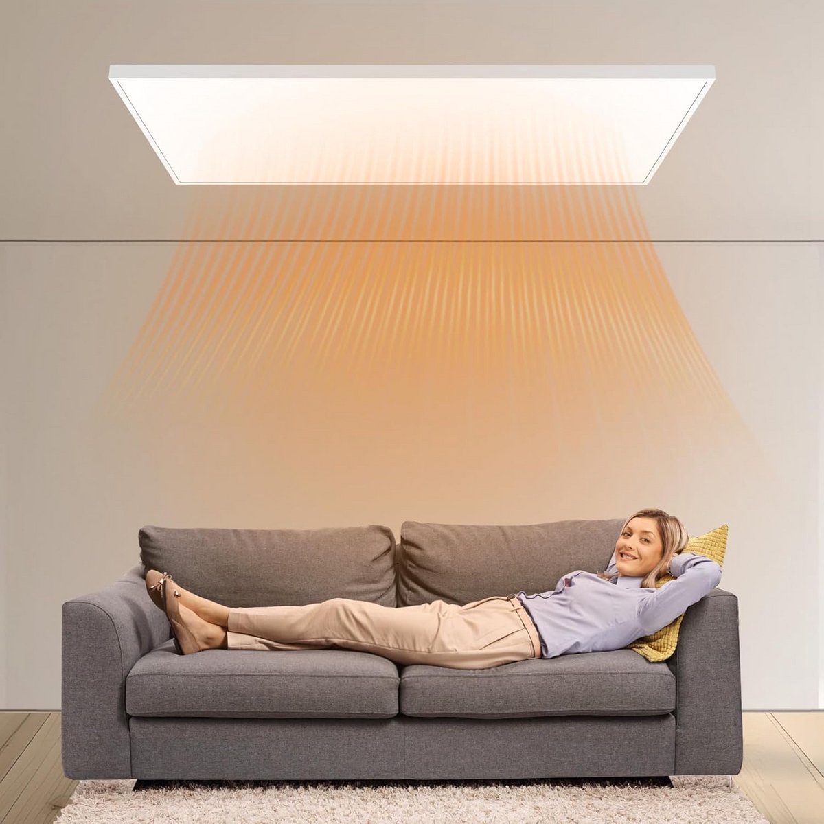 Infrarood Verwarming Paneel 1000W voor Plafondmontage met Afstandsbediening en Wifi – foto 6