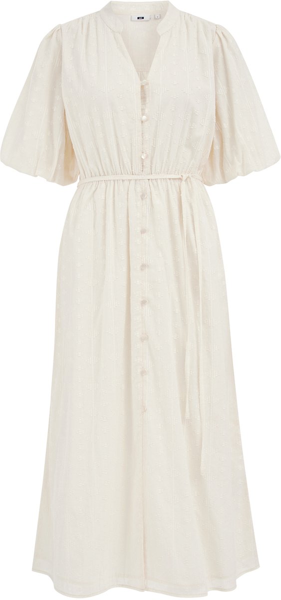 WE Fashion Dames midi jurk met structuur