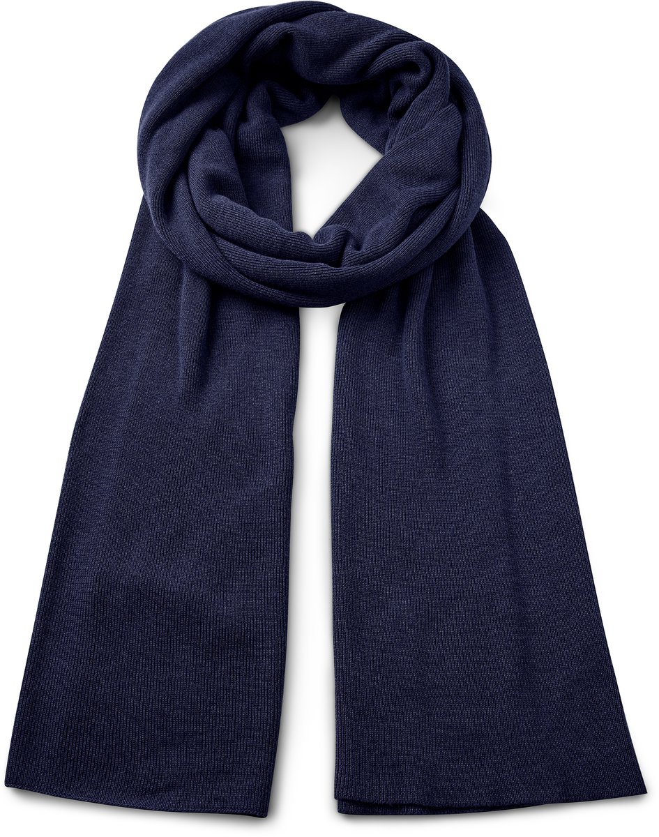 Hiems | Marineblauwe Sjaal van Gerecycled Katoen