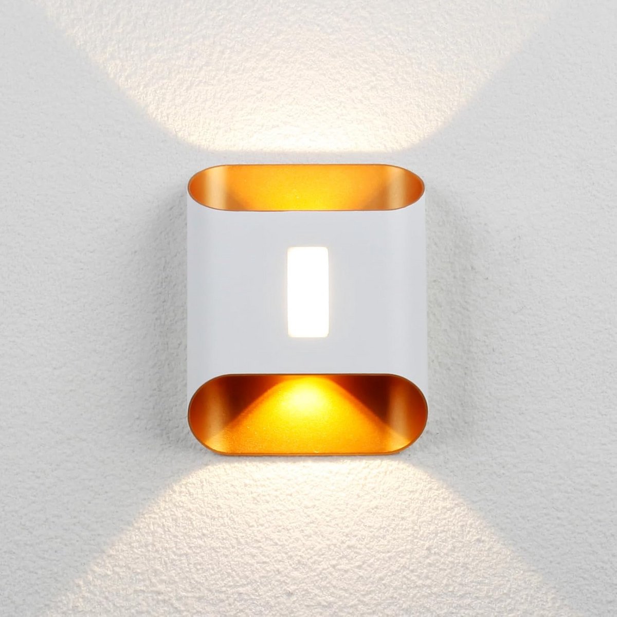 Moderne LED Buiten Wandlamp Up Down 12W IP65 Warm Wit voor Gevel en Tuin