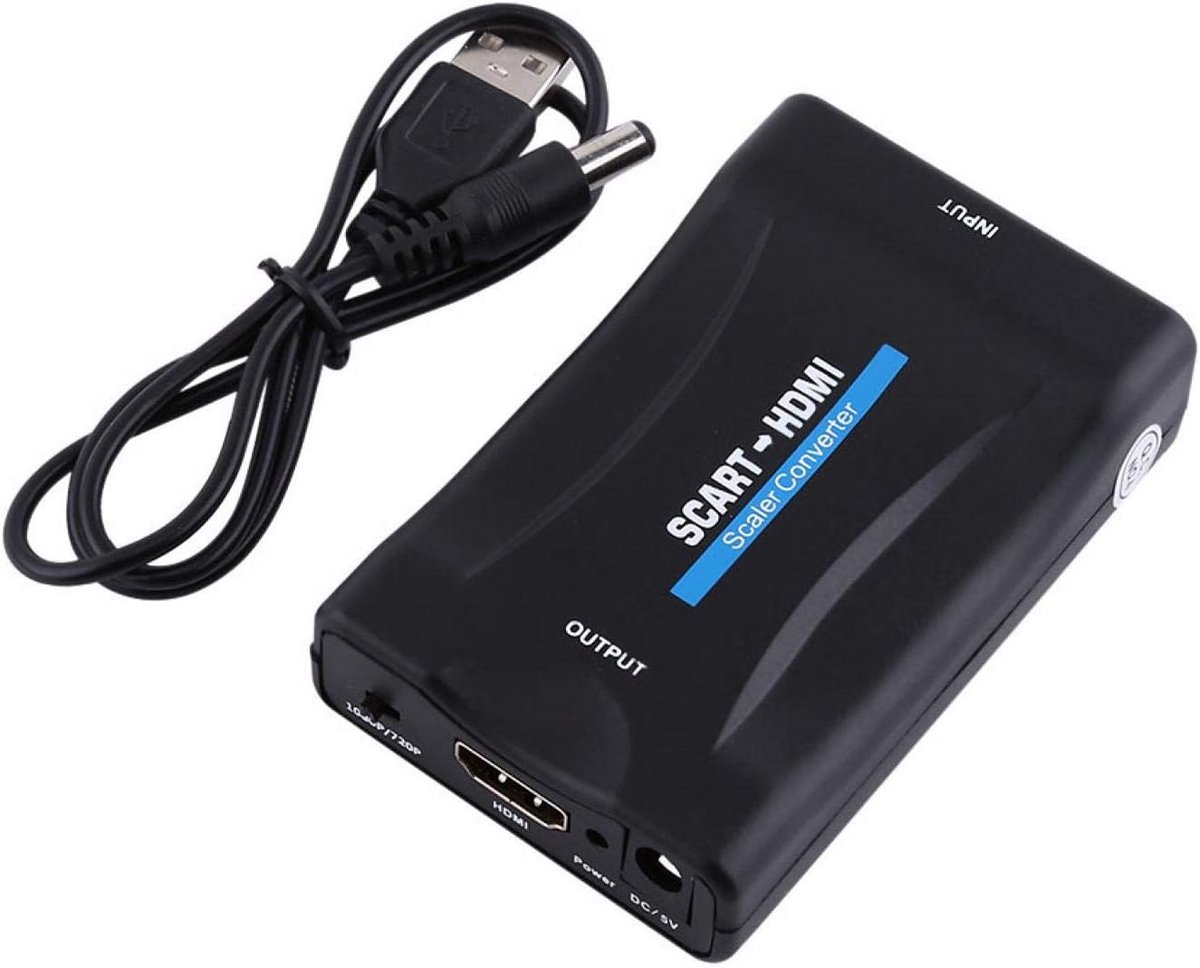 Scart naar HDMI Converter met 720P en 1080P Ondersteuning