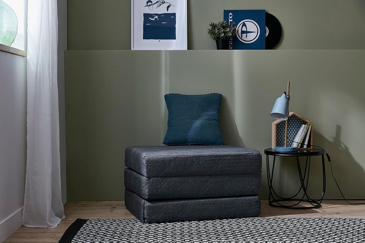Luxe Warmtekussen Grijs: Comfortabel & Ruimtebesparend Logeerbed/Gastematras