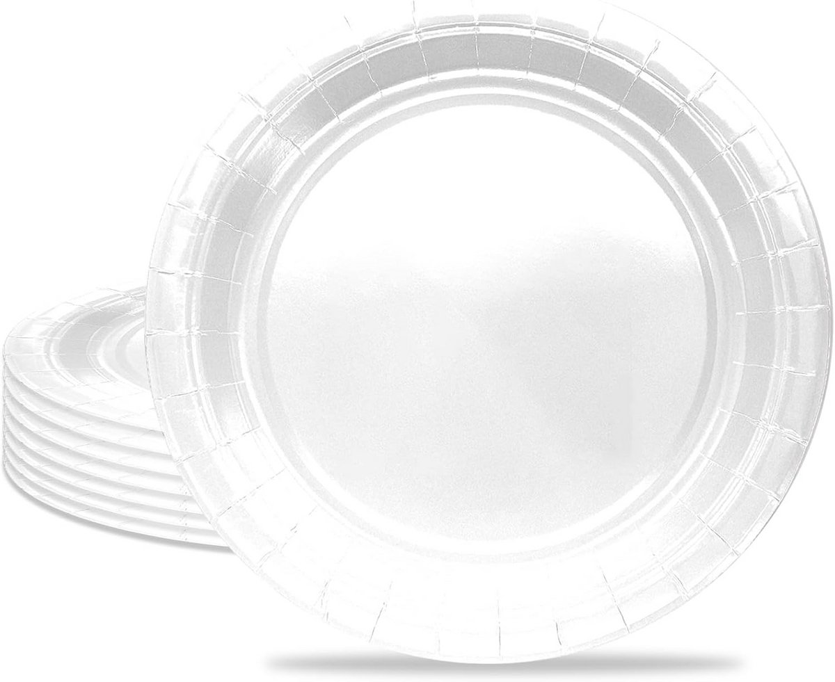 Compleet Wit Servies Set met Borden, Kopjes, Servetten en Tafelkleed