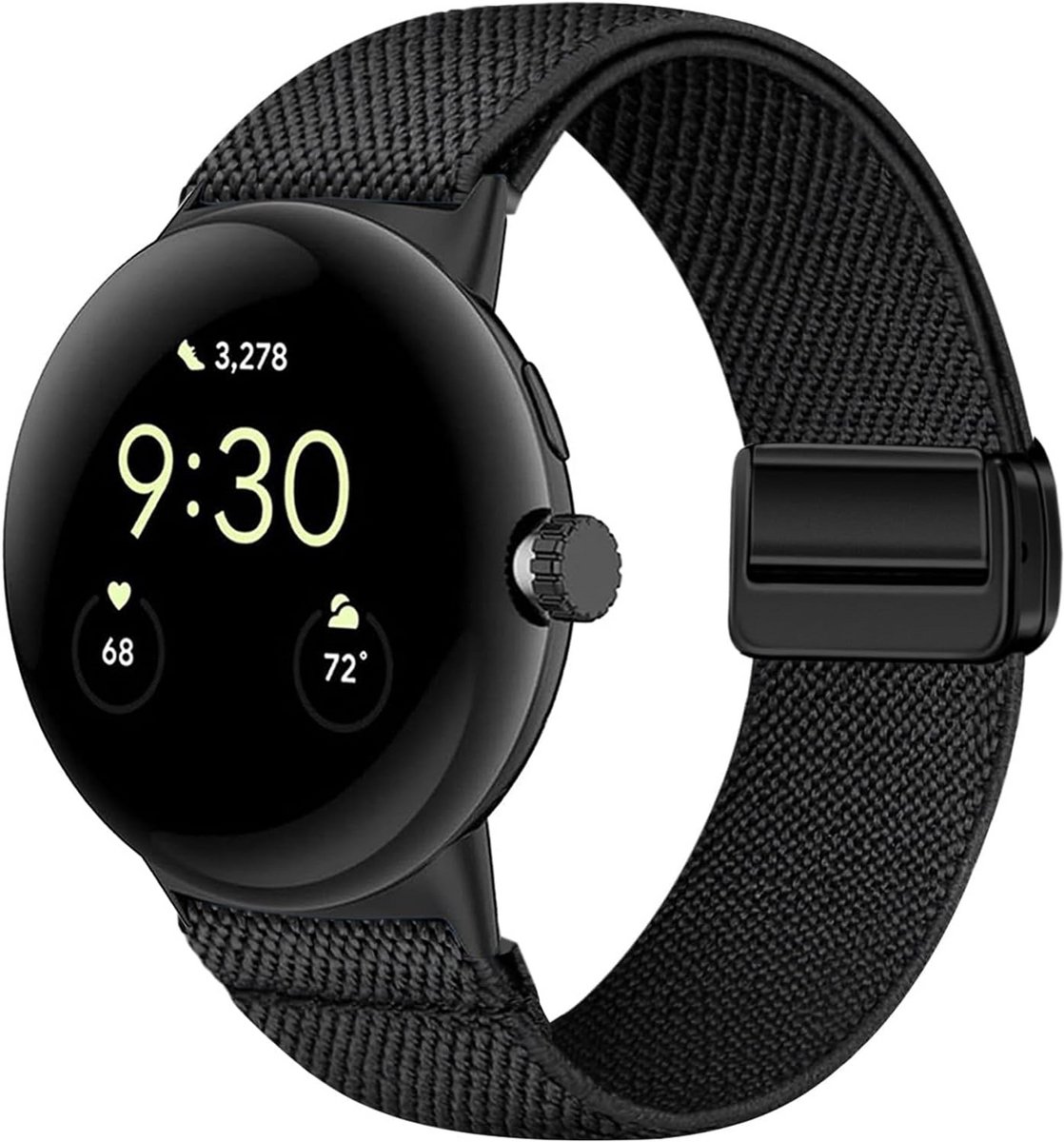 Verstelbare Magnetische Nylon Band voor Google Pixel Watch 2 41mm